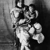 Portrait of Kookooleschook and child, Fullerton