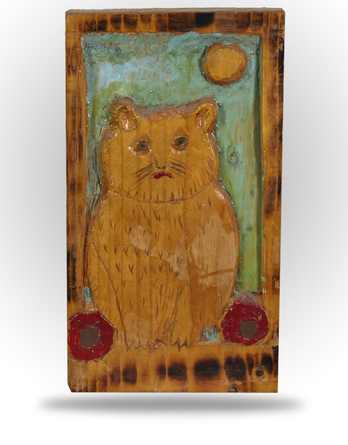 Untitled - Folk Art Kitty - Image 1